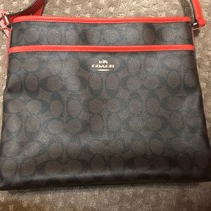 Coach Brown Rowan File Handbag